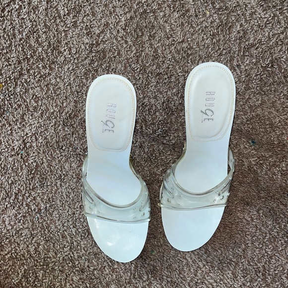 Rouge white heels - Picture 3 of 5